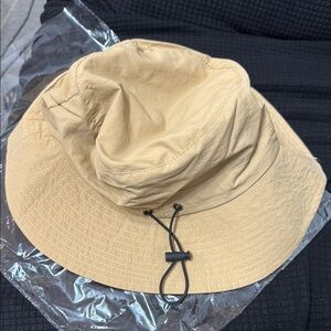 New Tan Bucket Hat with Adjustable Strap